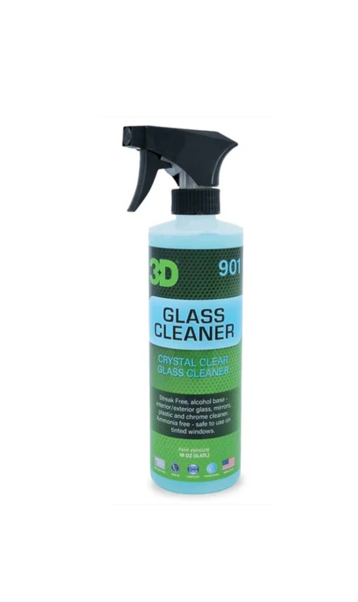 3D GLASS CLEANER 473 ml - čistič na skla