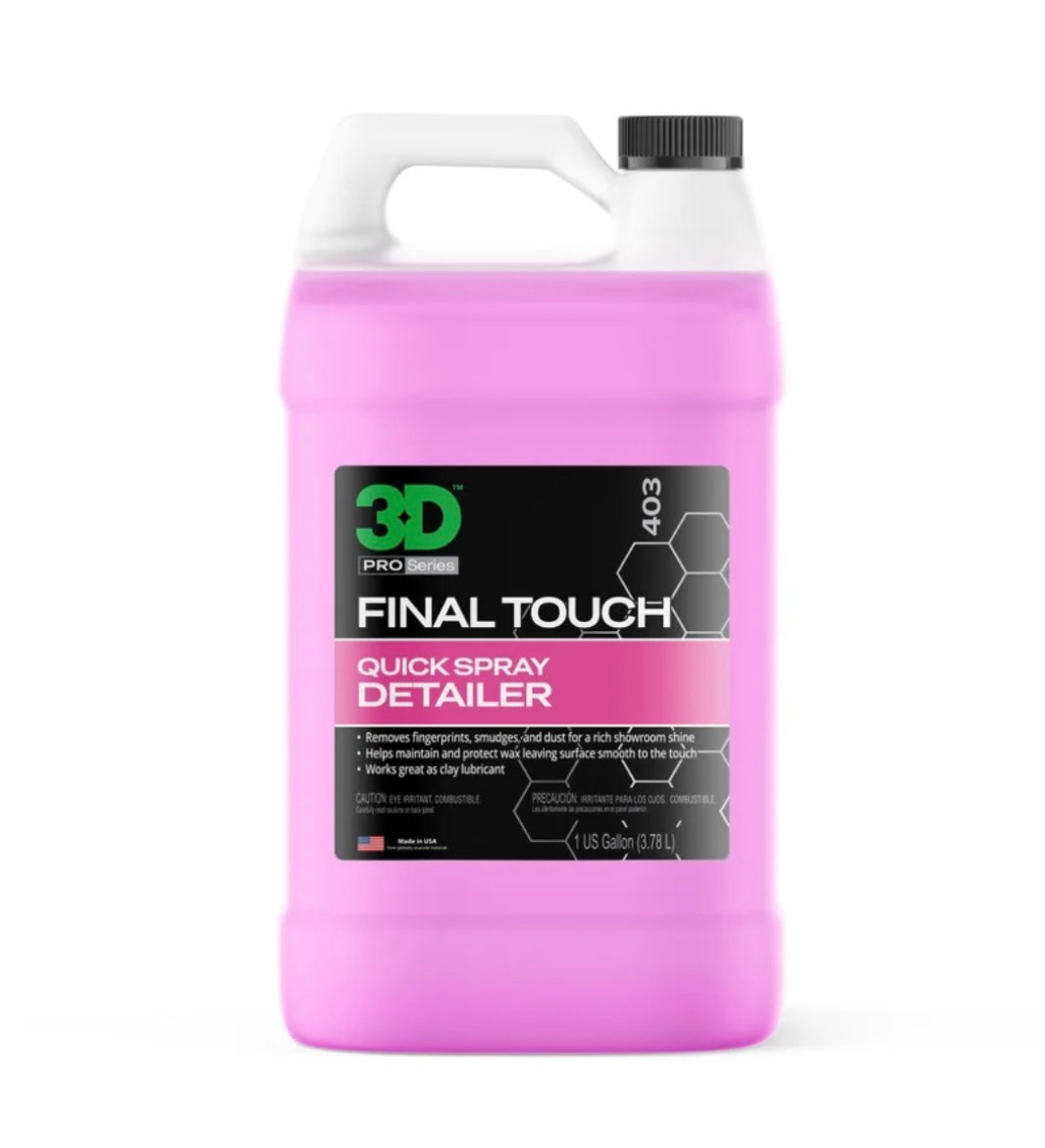 3D FINAL TOUCH 1 GALLON 3,78 l - prémiový detailer na exteriér i interiér
